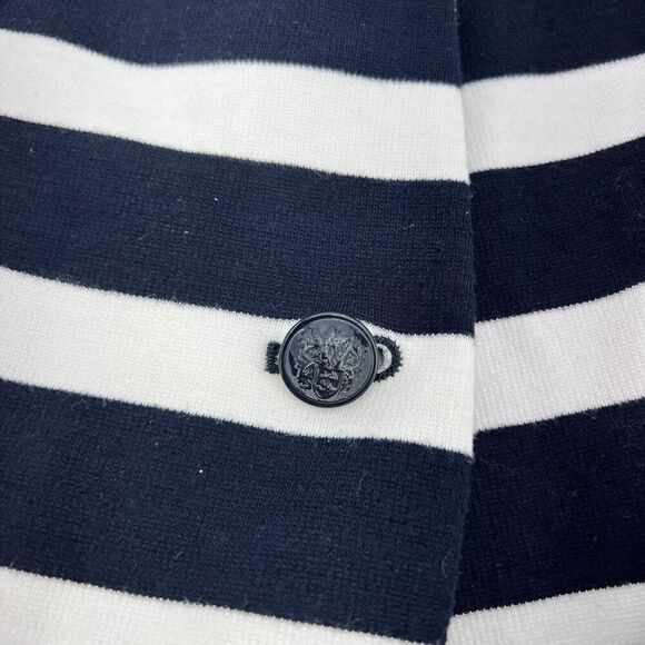 GAP Academy Blazer, Navy & White Stripes, Knit, Fully Lined, Size 2 - Picture 2 of 4